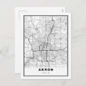 Carte d'Akron (Devant / Derrière)