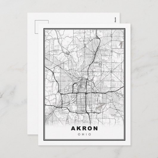 Carte d'Akron (Devant / Derrière)