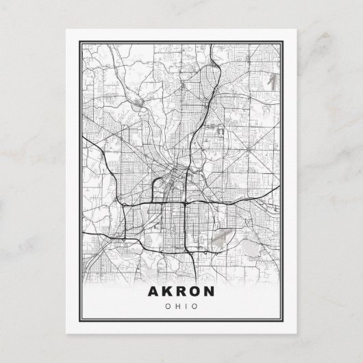 Carte d'Akron (Devant)