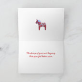 Carte Dala Horse Get Well Card (Intérieur)
