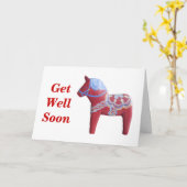 Carte Dala Horse Get Well Card (Fleur jaune)