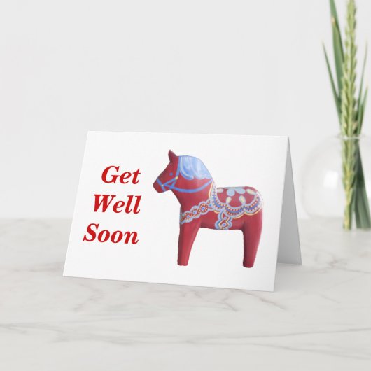 Carte Dala Horse Get Well Card (Devant)