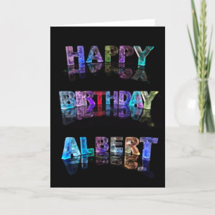 Carte d'Albert de joyeux anniversaire