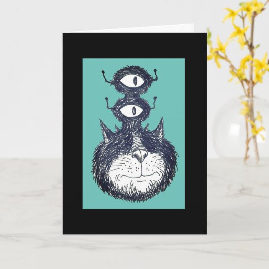 Carte d'Alien de l'espace (Fleur jaune)