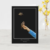 Carte d'alimentation d'oiseaux (Fleur jaune)