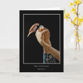Carte d'alimentation d'oiseaux (Fleur jaune)