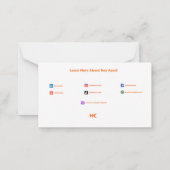 Carte d'allergie aux huiles de semences (Dos)