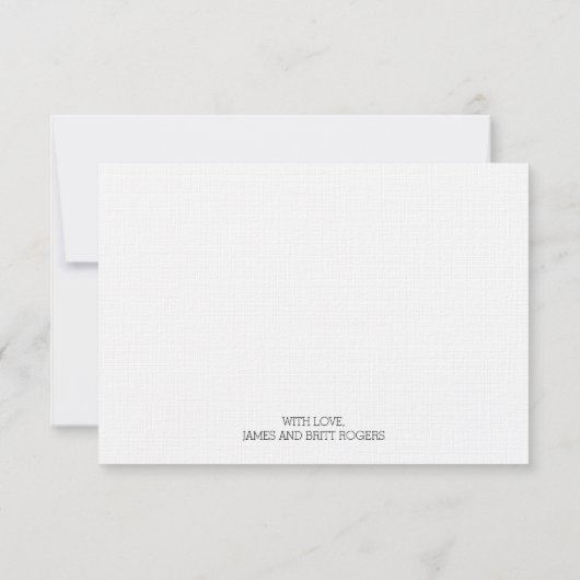 Carte d'alliage Merci (Dos)