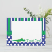 Carte d'alligator avec l'expression personnelle (Debout devant)