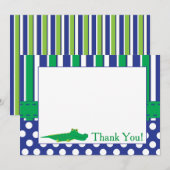 Carte d'alligator avec l'expression personnelle (Devant / Derrière)