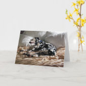 Carte Dalmate de sommeil (Fleur jaune)