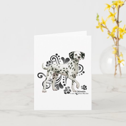 Carte Dalmatian (Fleur jaune)