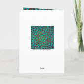 Carte Dalmatie Brown et Turquoise avec Monogramme (Dos)