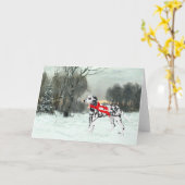 Carte Dalmatie en neige hivernale (Fleur jaune)