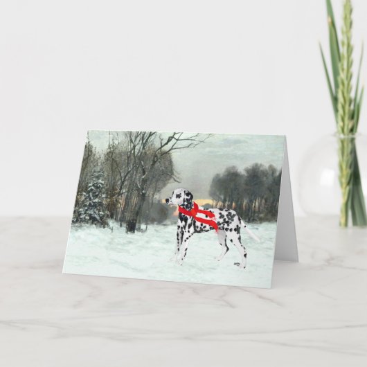 Carte Dalmatie en neige hivernale (Devant)
