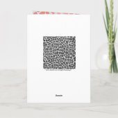 Carte Dalmatie rose et blanc avec monogramme (Dos)