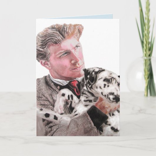 Carte Dalmatie Spotty Chien mignon Chiens Blank Card (Devant)