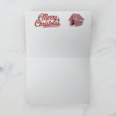 Carte Dalmatien drôle de vacances de Noël (Intérieur)