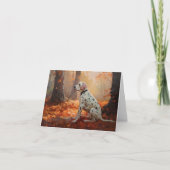 Carte Dalmatien en automne Feuilles automne Inspirer (Devant)