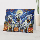 Carte Dalmatien Halloween Épouvantable (Devant)