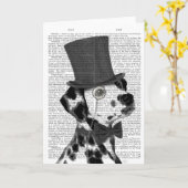 Carte Dalmatien, Hound officiel et Casquette (Fleur jaune)