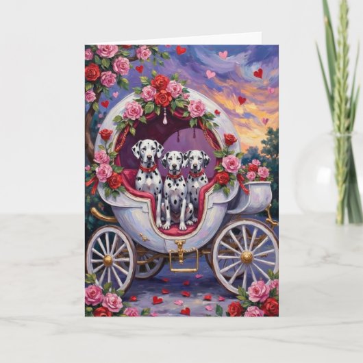 Carte Dalmatien Saint-Valentin (Devant)