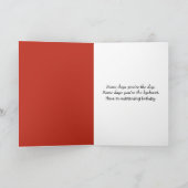 Carte Dalmation d'anniversaire et coupe-feu rouge (Intérieur)