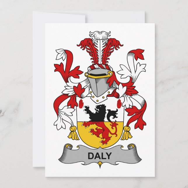 Carte Daly Family Crest (Devant)