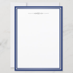 Carte Damas bleu marine élégant