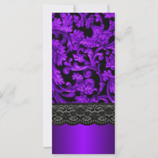 Carte Damas noir et violet (Devant)