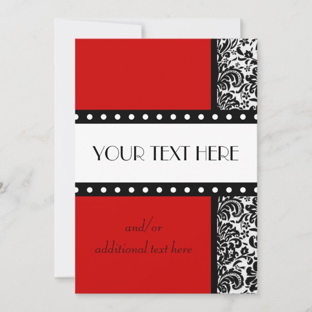 Carte Damask Pois (Devant)