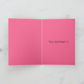 Carte Damassé rose et noire, anniversaire (Intérieur)