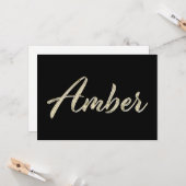 Carte d'Amber white gold (Devant/Arrière en situation)