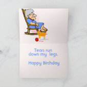 Carte Dame âgée vieillissante drôle au-dessus de la (Intérieur)