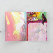 CARTE DAME AU CHAT NOIR (Intérieur)