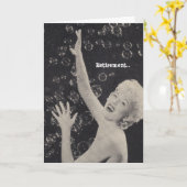 Carte Dame champagne humour retraite bulles gal lady (Fleur jaune)