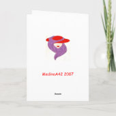 Carte dame dans le casquette rouge (Dos)