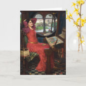 Carte Dame de Shalott | John William Waterhouse (Fleur jaune)