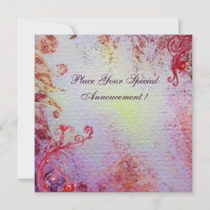 Carte DAME DU LAC 1 , bleu vibrant métallisé sur glace r