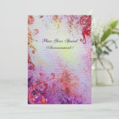 Carte DAME DU LAC , bleu rose vif brillant (Debout devant)