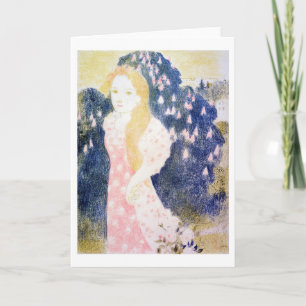Carte Dame en Robe rose, Maurice Denis