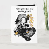Carte Dame et hibou (Devant)