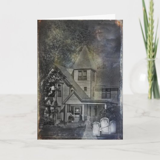 Carte dame fantôme par maison hantée (Devant)