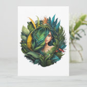 Carte dame forestière (Debout devant)