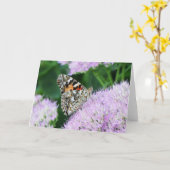 Carte Dame Peinte Douce (Fleur jaune)