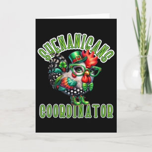 Carte Dame Poulet Fou Coordinatrice des Shenanigans de l