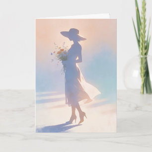 Carte "Dame Silhouette"