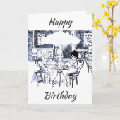 CARTE DAME SPÉCIALE SUR VOTRE JOUR SPÉCIAL ANNIVERSAIRE (Fleur jaune)