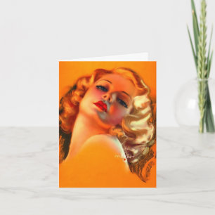 Carte Dame Vintage, Anniversaire
