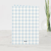 Carte Damebugue Rayures Vichy Anniversaire Massettes (Dos)